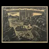 Harold Malette Dean, Fort Point, S.F., 1940, woodcut
