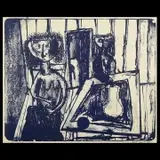 Roy De Forest, An Evening at Home, 1951, lithograph