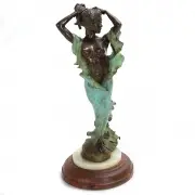Howard Rogers, Woman with Green Slip, 1988, bronze
