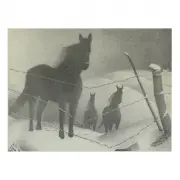 February by Grant Wood, lithograph, sold Dec 2020