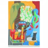 Jacob Lawrence, Supermarket Flora, 1996, serigraph
