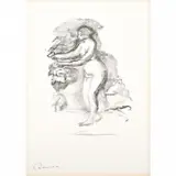 Pierre-Auguste Renoir, Femme au Cep de Vigne from LAlbum des Douze Lithographies Originales de Pierre-Auguste Renoir