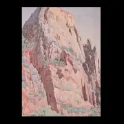 Gunnar Widforss, Zion, Watercolor