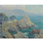 Orrin White, Carmel Cypress, oil on canvas