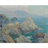 Orrin White, Carmel Cypress, oil on canvas