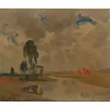 Peter Ilyin, Untitled River Landscape, oil on canvas
