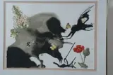 Butterflies and Flowers by Salvador Dalí, lithograph, sold Jul 2021