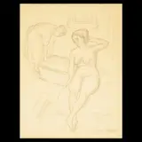 Suzanne Valadon, Bather, pencil on paper