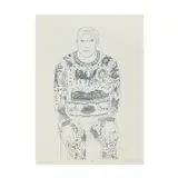 Beth Van Hoesen, Tattooed Man, 1966, etching