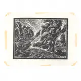 Charles F. Surendorf, Old Straw Stack, 1935, woodblock print