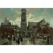 Antoine Blanchard, Saint Germain lAuxerries, oil on canvas