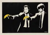 Banksy, Pulp Fiction, 2004, Screenprint in colors, on wove paper, with full margins