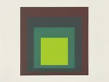 I-S k (D. 221) by Josef Albers, 1973, Screenprint in colors, on heavy etching paper, with full margins, sold Apr 2025