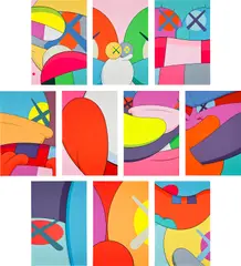 Kaws, NO REPLY, screenprint on paper