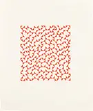 Anni Albers, Triangulated Intaglio IV (T. 4, W. & D. 45), 1976, Etching in red, on Arches paper, with full margins