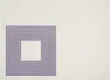 Hollis Frampton, from Purple Series (G. 374, A. 71) by Frank Stella, 1972, Lithograph in silver purple, on Zerkall Copperplate paper, with full margins, sold Apr 2025