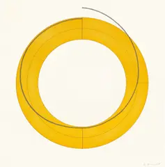 Robert Mangold, Ring Image A (S. & S. 2010.02.01), 2010, Etching and aquatint in colors, on Arches Cover paper, with full margins