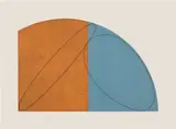 Robert Mangold, Untitled (Artists Space Benefit) (S. & S 1995.05), 1995, Etching and aquatint in colors, on Arches Cover paper, with full margins