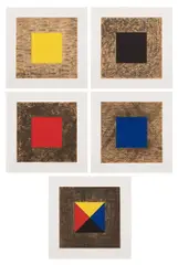 Drawing Lesson, Part II (Color) by Pat Steir, 1978, The complete set of five etchings with drypoint in colors, on wove paper, with full margins, with colophon, all loose (a, sold Apr 2025