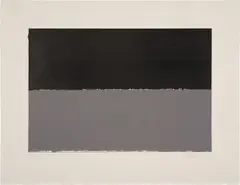 Brice Marden, Gulf, from New York 10/69 (L. 16), 1969, Lithograph in black and grey, on Rives BFK paper, with full margins