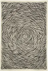 Tara Donovan, Untitled, 2006, Rubber band matrix relief print, on Hiromi mingei Gampi paper, with full margins
