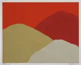 Etel Adnan, Untitled #213, 2013, Archival pigment print in colors, on cotton rag fine art paper, with full margins