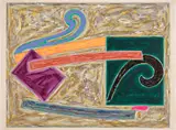 Inaccessible Island Rail, from Exotic Bird Series (T. 551, A. 110) by Frank Stella, 1977, Offset lithograph and screenprint in colors, on Arches paper, with full margins, sold Apr 2025