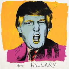 Deborah Kass, Vote Hillary, 2016, Screenprint in colors, on Stonehenge paper, the full sheet