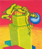 Peter Saul, Angela Davis (L. P. p. 167), 1972, Lithograph in colors, on wove paper, the full sheet