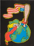 Peter Saul, World of America, No. 2, 1967, Lithograph in colors, on Arches paper, the full sheet