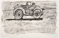 Car (G. 875) by Philip Guston, 1980, Lithograph, on Koller Transfer paper, the full sheet, sold Apr 2025