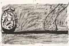 Scene (G. 929) by Philip Guston, 1981, Lithograph, on Rives BFK paper, the full sheet, sold Apr 2025