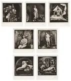 Joel-Peter Witkin, Harvest; Helena Fourment; Man Without Legs; Portrait of Nan; Ragazzo con quattro Braccia; The Result of War: The Cornucopian Dog; and Venus, Pan and Time, 1985, Seven photogravures, on Arches paper, with full margins