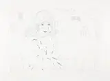 David Hockney, Ann in the Studio (G. 1191, M.C.A.T. 258), 1984, Etching and aquatint, on Rives BFK paper, with full margins