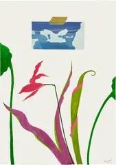 Ed Baynard, The Arctic & The Rainforest, 2006, Unique watercolor drawing, on Aquarelle Arches paper
