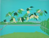 Alex Katz, Late July 1, from Ten Lithographs by Ten Artists (S. 38)