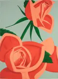Alex Katz, Rose Bud (S. 692), 2019, Archival pigment print in colors, on Crane Museo Max paper, with full margins