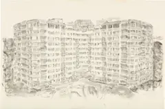 Richard Artschwager, Untitled, 1995, Unique graphite drawing, on laid paper
