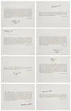 Glenn Ligon, Skin Tight, 1995, The set of eight offset lithographs, on wove paper, with full margins, accompanied by four unsigned duplicate prints, all contained in the original paper envelope