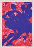 Violet Dance by Tunji Adeniyi-Jones, 2021, Screenprint in colors, on Somerset paper, with full margins, sold Apr 2025