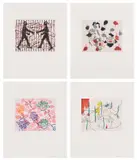 Ghada Amer, Untitled Suite, 2000, The complete set of four etching and aquatints in colors, on Hahnemühle etching paper, with full margins