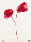 Louise Bourgeois, I Do, 2010, Digital print in red, on fabric, the full sheet