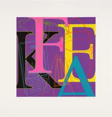 Michael Craig-Martin, Fake, 2010, screenprint in colors