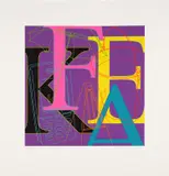 Michael Craig-Martin, Fake, 2010, screenprint in colors