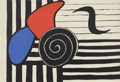 Hélices (Propellers) by Alexander Calder, 1969, Lithograph in colors, on Chiffon de Mandeure paper, the full sheet, sold Jun 2025