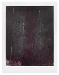 Pat Steir, Waterfall Night, 1988, Aquatint, etching and drypoint in colors, on Somerset paper, with full margins