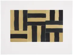 Durango 2 (G.S.A. 91009) by Sean Scully, 1991, Etching and aquatint in colors, on Rives BFK paper, with full margins, sold Jun 2025