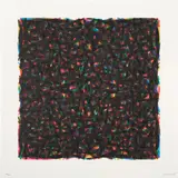 Sol LeWitt, Brushstrokes in All Directions (K. 1994.05), 1994, Screenprint in colors, on Folio White paper, with full margins