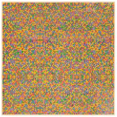 David Roth, Study for Random Colors, c. 1977, Unique watercolor and graphite drawing, on three sheets of joined heavy wove paper, unframed