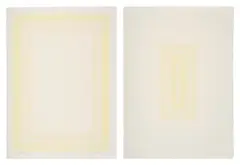 Richard Anuszkiewicz, Tampa Summer; and Tampa Winter, 1972-73, Two lithographs in colors, on wove paper, with full margins